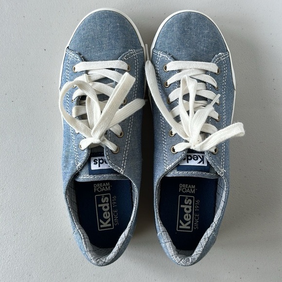 Keds Denim Canvas Sneakers Dream Foam Insole Size US 6 - Picture 7 of 16
